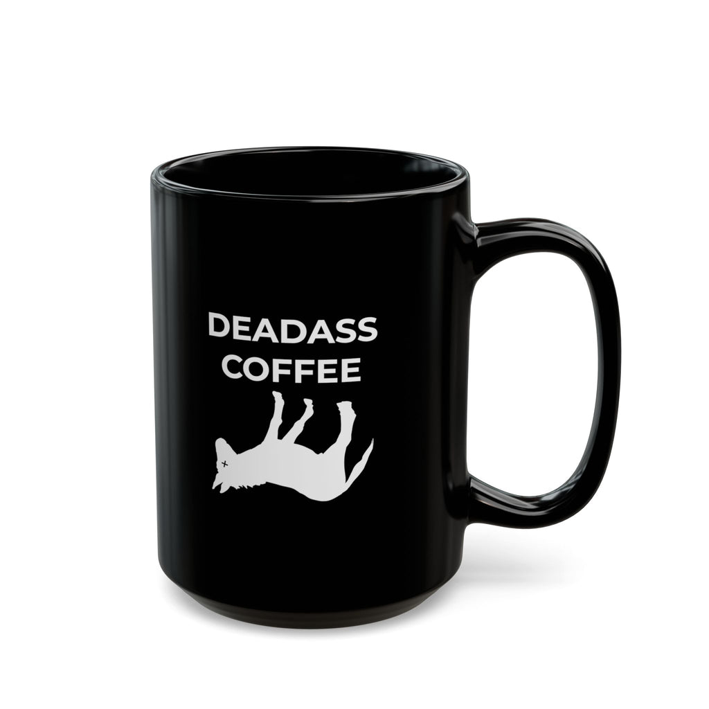 Black 15oz Deadass Mug right handle