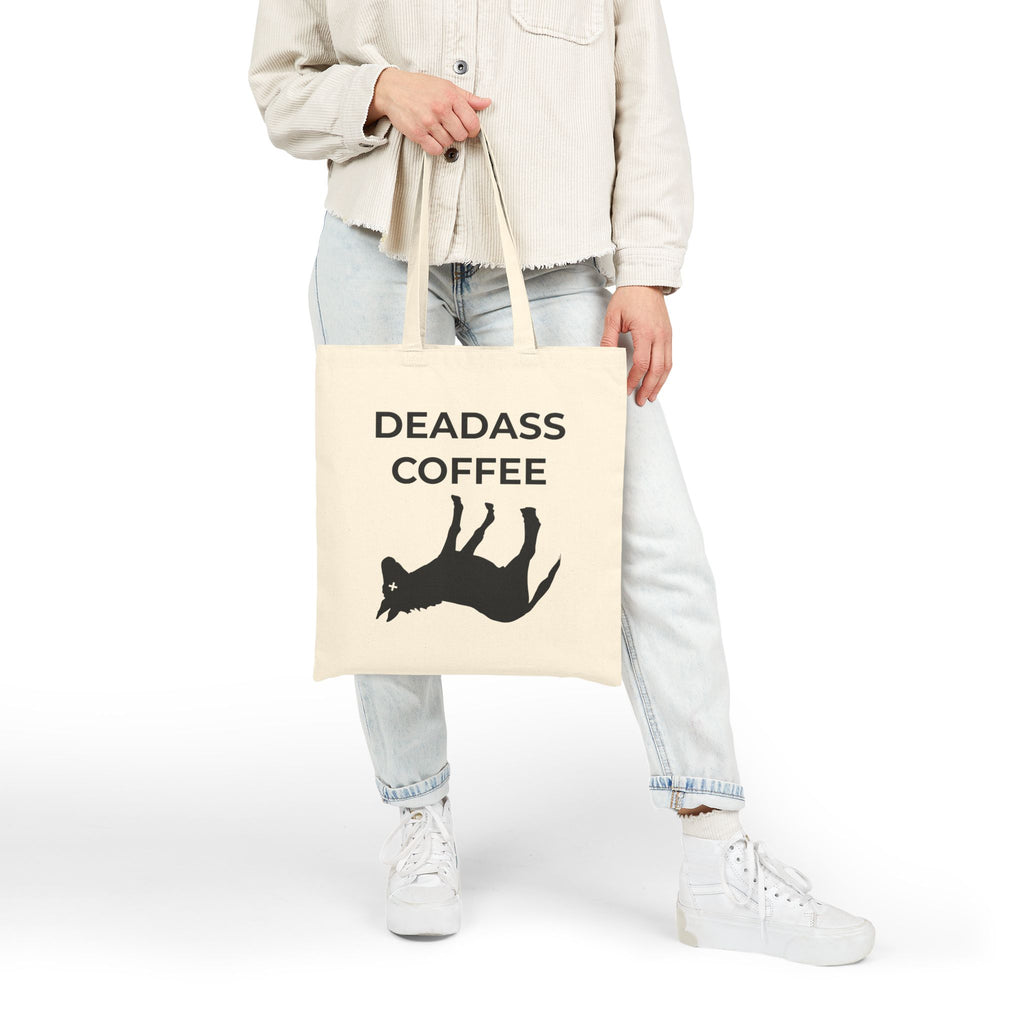 Person holding naturla Deadass Tote