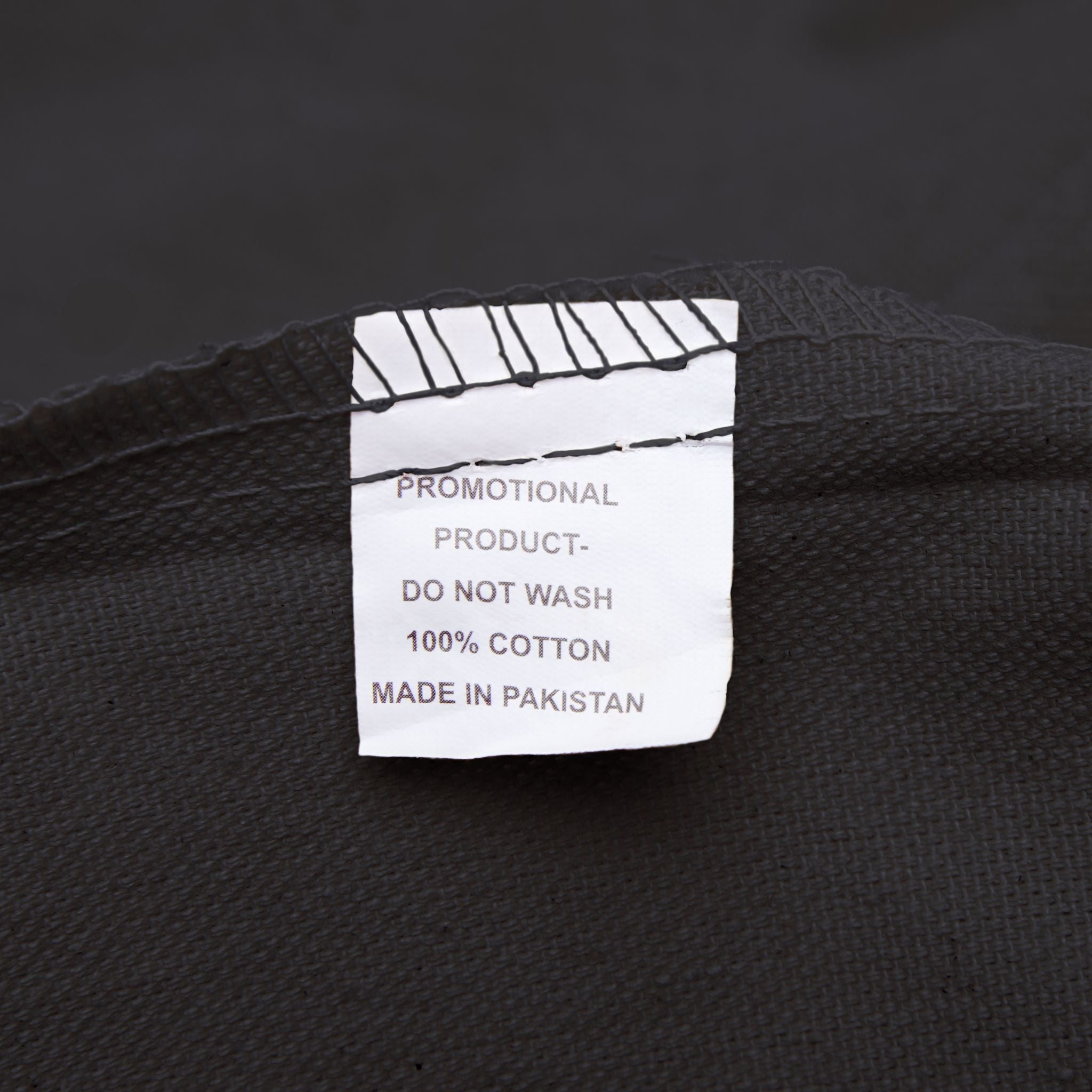 Black Deadass Tote tag